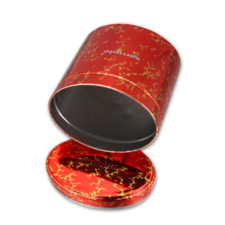 Simple Style Oval Candy Tin Box For Storage
